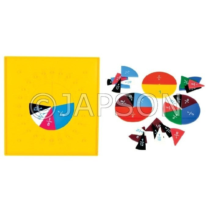 Flip N Fraction Geoboard with Circle Cuts for School Maths Lab Flip N Fraction Geoboard with Circle Cuts for School Maths Lab